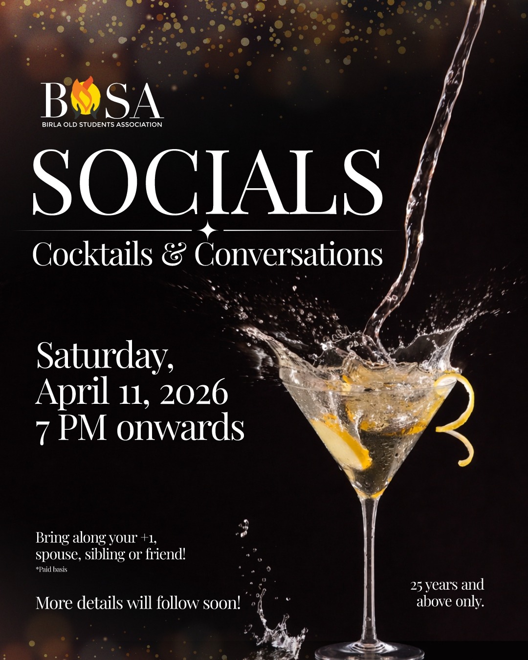 BOSA Socials Cocktails & Conversations